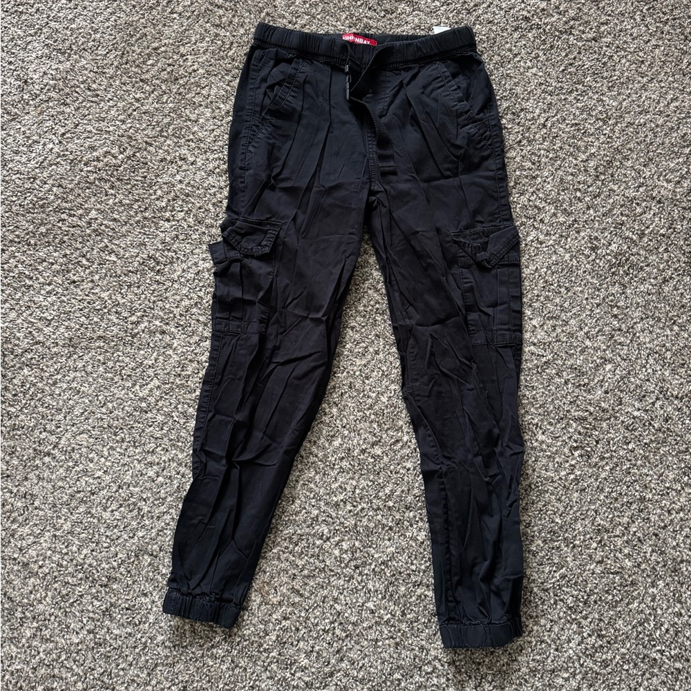 UNIONBAY Black Cargo Jogger Pants